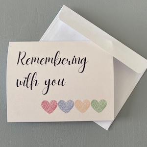 Carte de deuil - soutien au deuil - condoléances - carte de sympathie - carte de la Saint-Valentin - carte de voeux - carte d'anniversaire - perte et souvenir
