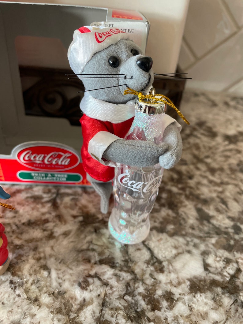 Coca Cola Christmas Ornaments Vintage 1990s Ornaments Etsy
