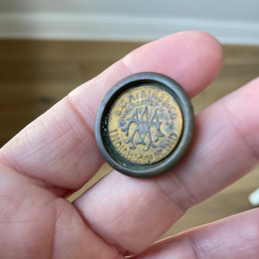 Antique E C Atkins Hand Saw Medallion Brass Medallion Etsy