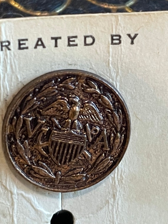 Vintage VA Navy incentive award pin with screw ba… - image 1
