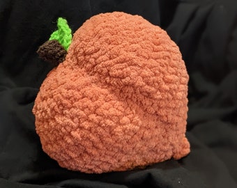 Stuffed Yarn Peach for Play Food or Gag Gifts | Emoji Art