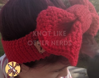 Red Cartoon Bow Headband