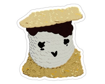 S'mores Plush Inspired Die-Cut Stickers