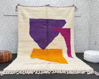Vintage Moroccan Rug | Super Pretty Berber rug | Colorful Bedroom Rug