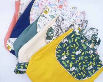 Sac à dos personnalisable motif KOALA jaune & vert maternelle crèche sport tissu coton oeko-tex pour enfant