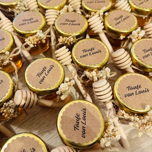 Personalized small honey jars-baptism-communion-confirmation favors honey jars-wedding-personalized favors baptism-honey