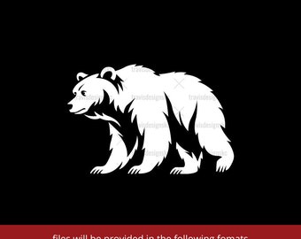 Bear - Bear SVG - Bear Design - Bear Graphic - Bear Illustration - Bear Logo - Brown Bear - Bear Silhouette - Grizzly Bear - Grizzly SVG