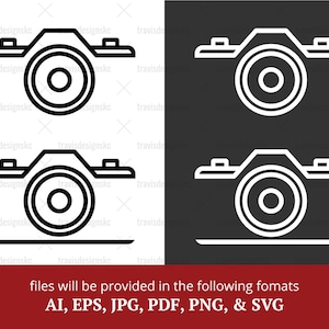 Camera Logo Camera App Icon Photo Icon Photographic Logo Camera Clipart Photography Symbol Digital Photography Icon Camera Emblem SVG