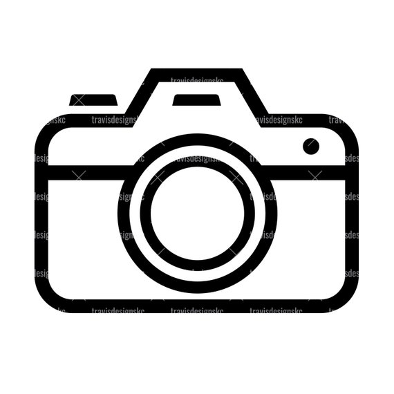 Camera Graphic Camera Outline Clipart Camera Clipart - Etsy