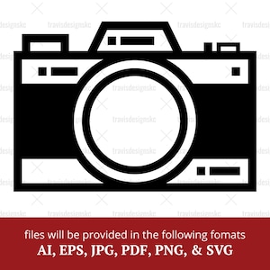 Camera Outline SVG Camera Clipart Transparent Camera Icon Camera Illustration Camera Silhouette Camera Logo DSLR Camera Icon Digital Camera