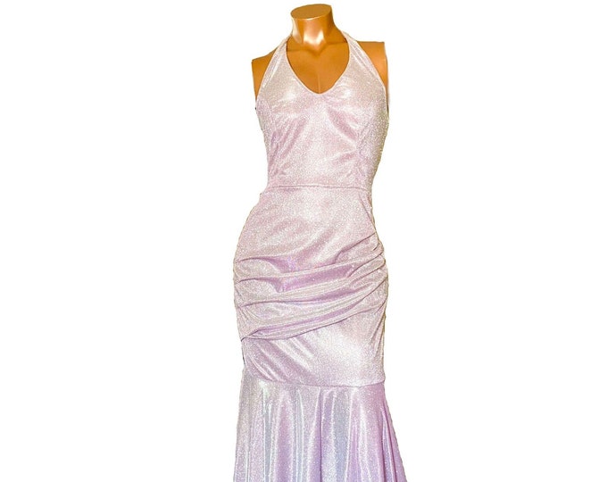 Super Shine Metallic Pink Sparkle Gown (one-of-a-kind) petite US size: 10