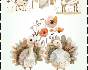 Dtf Transfer, Heat press on T-shirt, Dtf iron on, A4/A5 dtf transfer; iron on picture, farm animals, dtf; custom dtf transfer