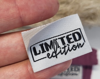 Woven labels, Webettiketen, Weblabel, Woven labels for handmade clothes, clothing woven tags, Woven label Limited edition