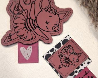 織りラベル、Webettiketen、Weblabel、手作りの服のための織りラベル、衣類織りタグ、織りラベルドットとハート