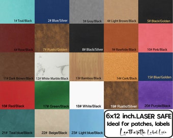 Laserbare Blätter für die Lasergravur, laserbare Kunstleder 15x30cm, Lasergravurzubehör, Laserbares Zubehör und Materialien