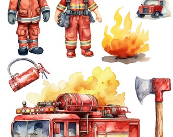 Dtf Transfer, Heat press on T-shirt, Dtf iron on, A4/A5 dtf transfer; cute firefighters, dtf; custom dtf transfer