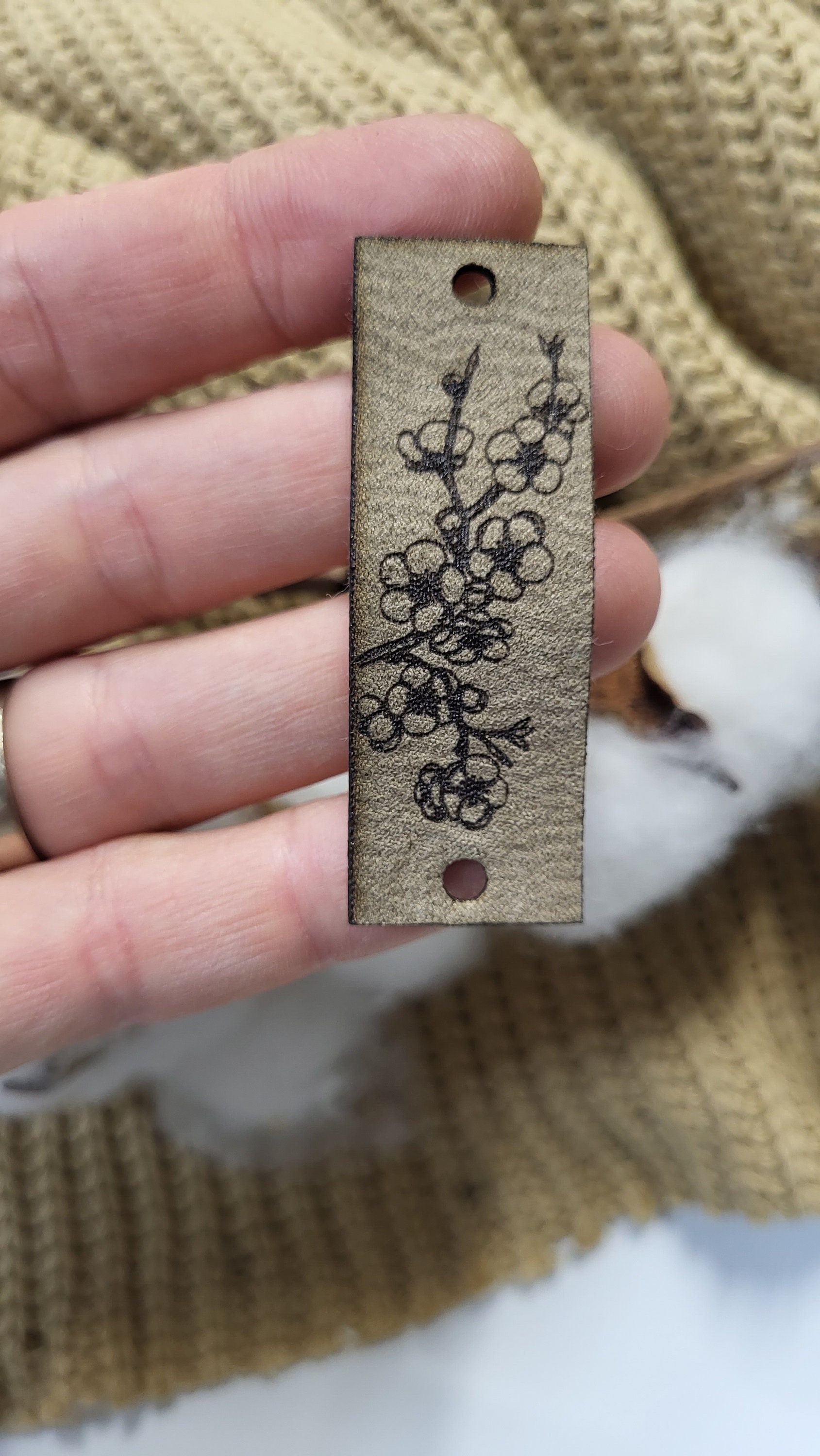 Riveted Label Rivet Knitting Tags, Tags Knitting and Crochet,no Sew Floral Labels ...