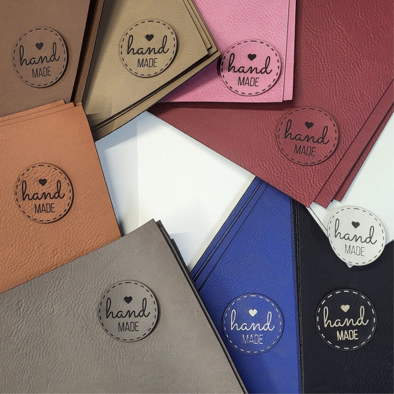 NEW colors Laserable Sheets for Laser Engraving, Laserable Leatherette 6x12 15x30cm, Laser Engraving Supplies, Laserable Materials imagem 2