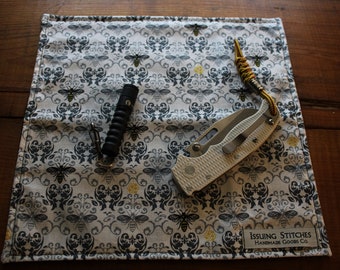 EDC Hank. Cotton and microfiber. Beez w/ black back