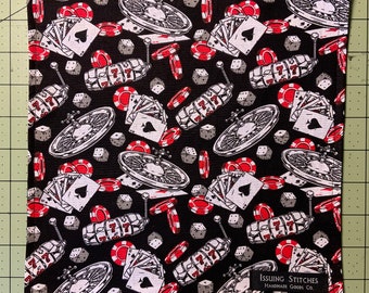 EDC Hank. Cotton and microfiber. Gambler w/ black back.