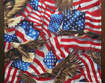 EDC Hank. 10x10 cotton and microfiber. Freakin’ America w/ blue back