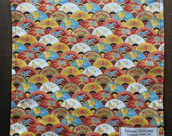 EDC Hank. 10x10 cotton and microfiber. Asian fans w/ Ron Burgundy back