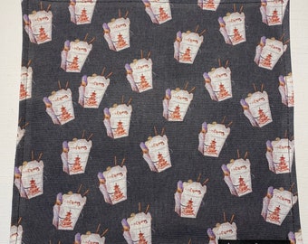 EDC Hank. Cotton and microfiber. Chinese Takeout w/ black back.