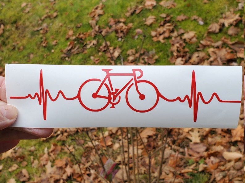 bike heartbeat sticker