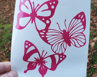 Vinilo de mariposas, pegatina de mariposa, calcomanía de mariposa, calcomanía para ventana, calcomanía para auto, calcomanía para parachoques, scrapbooking, calcomanía de pared