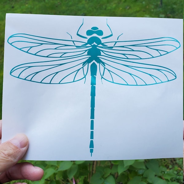 Dragonfly vinyl decal, vinyl sticker, car decal, bumper sticker, dragonfly decal, window decal, dragonfly sticker, window decal