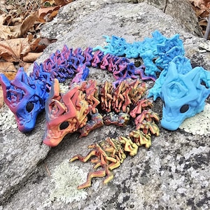 Articulated Storm Dragon, Fidget Toy, Stress Toy, Dragon Toy, Desk Toy, Fidget Dragon
