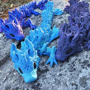 Articulated Lunar Dragon, Fidget Toy, Stress Toy, Dragon Toy, Desk Toy, Fidget Dragon