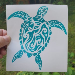 Sea Turtle vinyl decal, turtle decal, turtle sticker, car decal, window decal, laptop decal, scrapbooking, bumper sticker