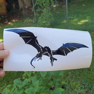 Fantasy Dragon vinyl decal, vinyl sticker, car decal, bumper sticker, window decal, dragon decal, dragon sticker, fantasy decal