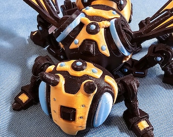 Articulated Cyber Bee, Winged Bee, Fidget Toy, Stress Toy, Bee Toy, Desk Toy, Fidget Bee