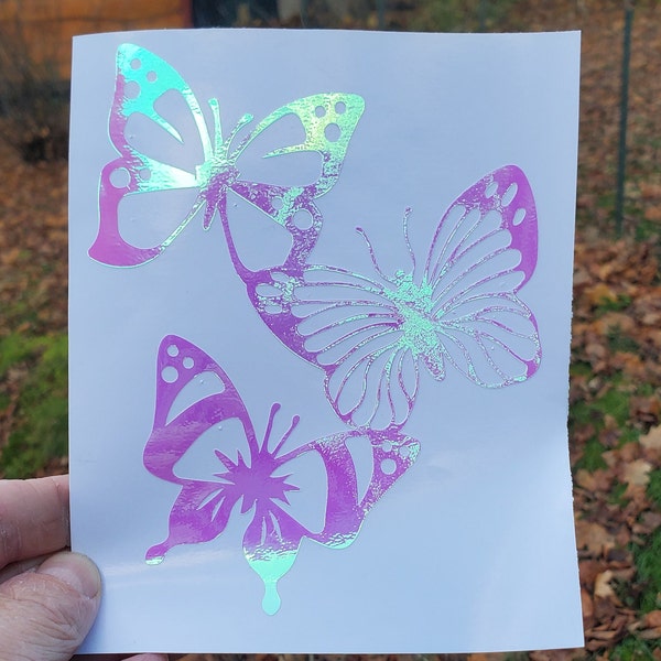 Butterflies vinyl decal, butterfly sticker, butterfly decal, window decal, car decal, bumper sticker, scrapbooking, wall decal