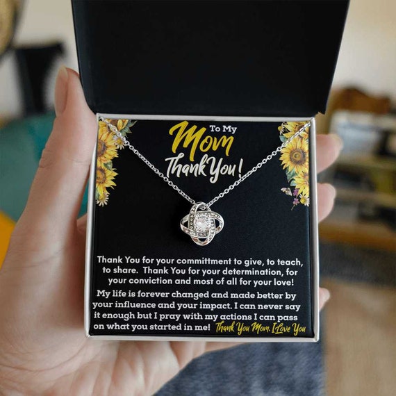 Grazie mamma / collana per la mamma, regalo per la mamma per la festa della mamma, regalo per il compleanno delle mamme - Italia