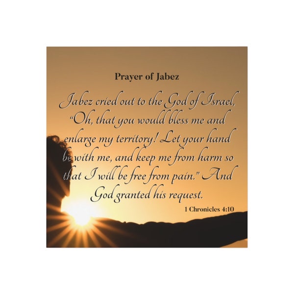 Prayer of Jabez Message Magnet| Inspiration Magnet, Christian Magnet, Jesus Magnet, Christian Gift Idea, Faith Magnet