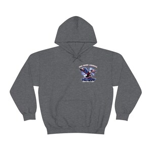GOD Bless America Sudadera con capucha / Sudadera con capucha patriótica, sudadera con capucha de EE. UU., Sudadera con capucha de EE. UU., Regalo para veteranos Dark Heather