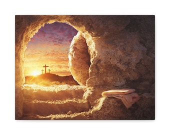 Looking Out From The Empty Tomb, Jesus Has Risen