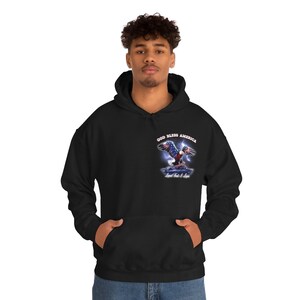 GOD Bless America Sudadera con capucha / Sudadera con capucha patriótica, sudadera con capucha de EE. UU., Sudadera con capucha de EE. UU., Regalo para veteranos imagen 4
