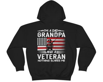 Sudadera con capucha del abuelo veterano / sudadera con capucha de regalo del abuelo, regalo del abuelo orgulloso, sudadera con capucha para Navidad, Navidad 2022