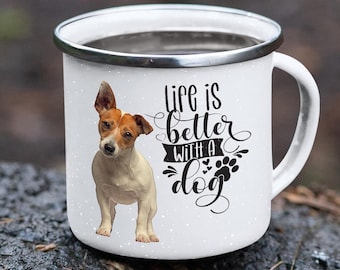 I Love My Jack Russell Camping Coffee Mug,Dog Lovers Mug specifically designed for Jack Russell Breed,Gift for Dog Lover.