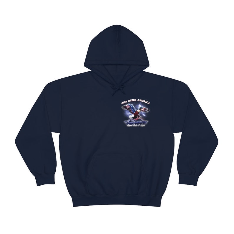 GOD Bless America Sudadera con capucha / Sudadera con capucha patriótica, sudadera con capucha de EE. UU., Sudadera con capucha de EE. UU., Regalo para veteranos Navy