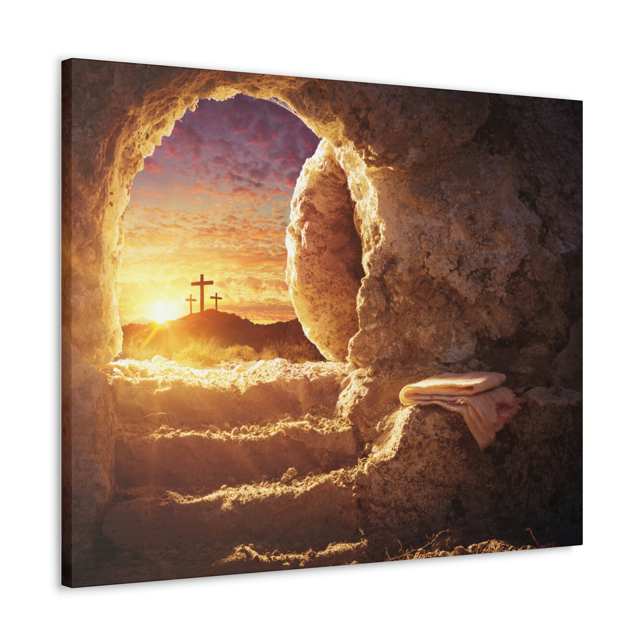He is Risen Canvas Jesus Canvas Art Christian Canvas Artthe Etsy