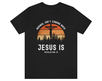 Jésus vit tee à manches courtes| Christian Inspiration Tee, Jesus is Coming Back Tshirt chrétien, chemise de foi, cadeau pour Pâques
