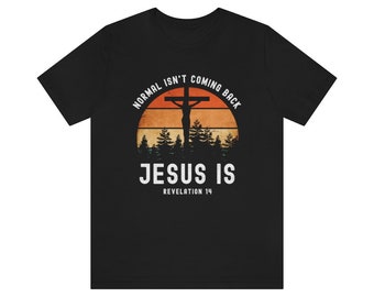 Jesus lebt Kurzarm T-Shirt| Christliche Inspiration T-Shirt, Jesus kommt zurück christliches Tshirt, Glaube Shirt, Geschenk zu Ostern