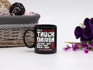 Tazza Camionista Divertente – "Il Miglior Camionista Del Mondo" – 330 Ml, Ceramica