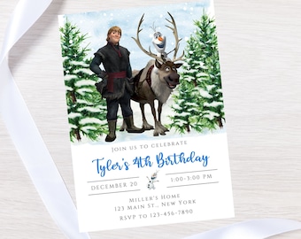Frozen birthday invitation-instant download