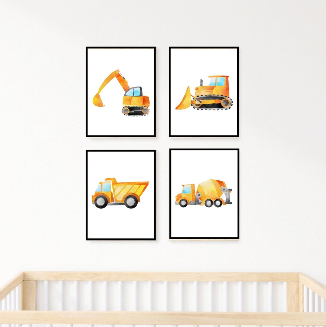 Construction Truck Wall Artconstruction Truck Printstruck Wall Art